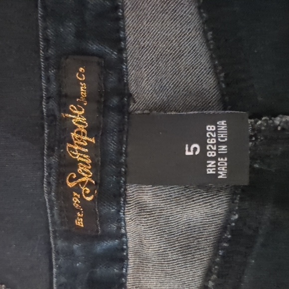 Southpole Grey and Blue Gorgeous embellish women jeans size 5 - Picture 6 of 11